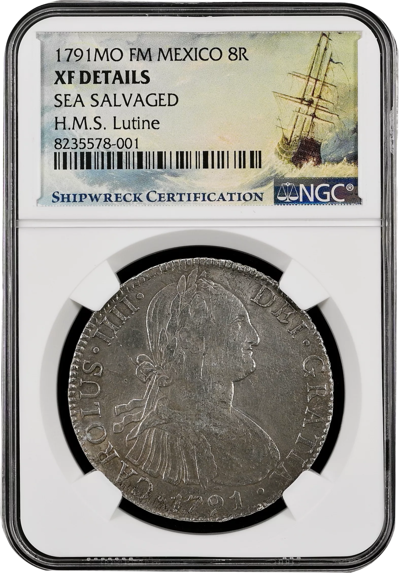 8 Reales Mexico 1791 - WreckTreasure