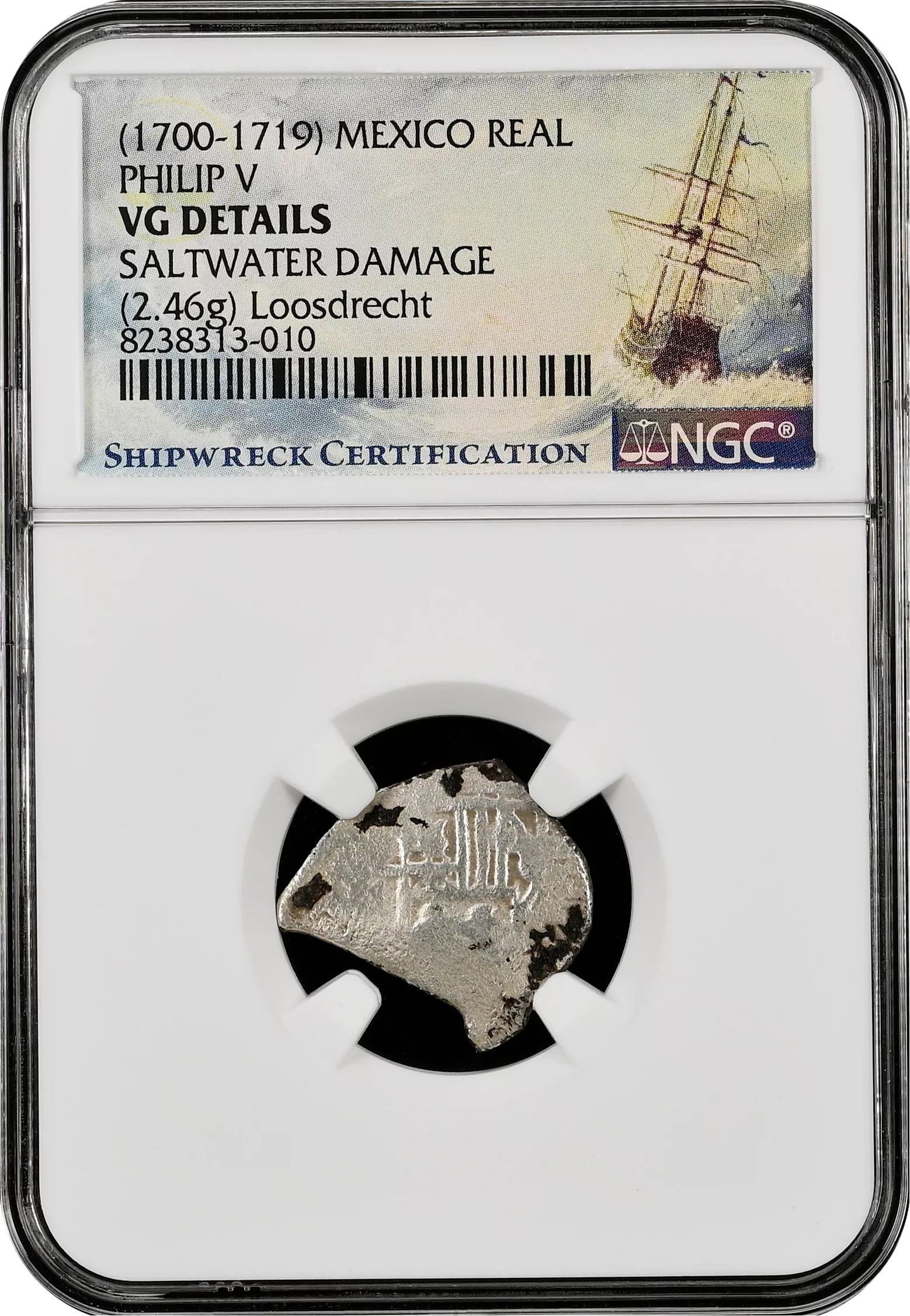 1 Reales Mexico 1700-1719 - WreckTreasure